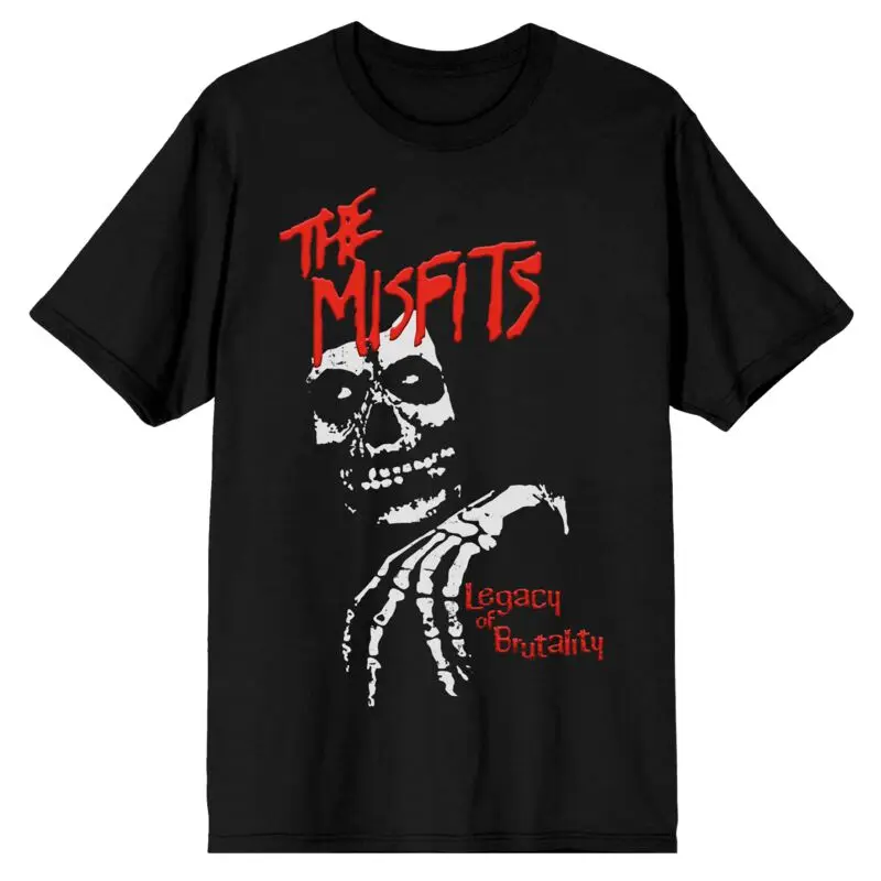 Splat Art Glow in The Dark Misfits T-Shirt Men Women Metal Rock Band Graphic Tee 100% Cotton Summer Streetwear Top
