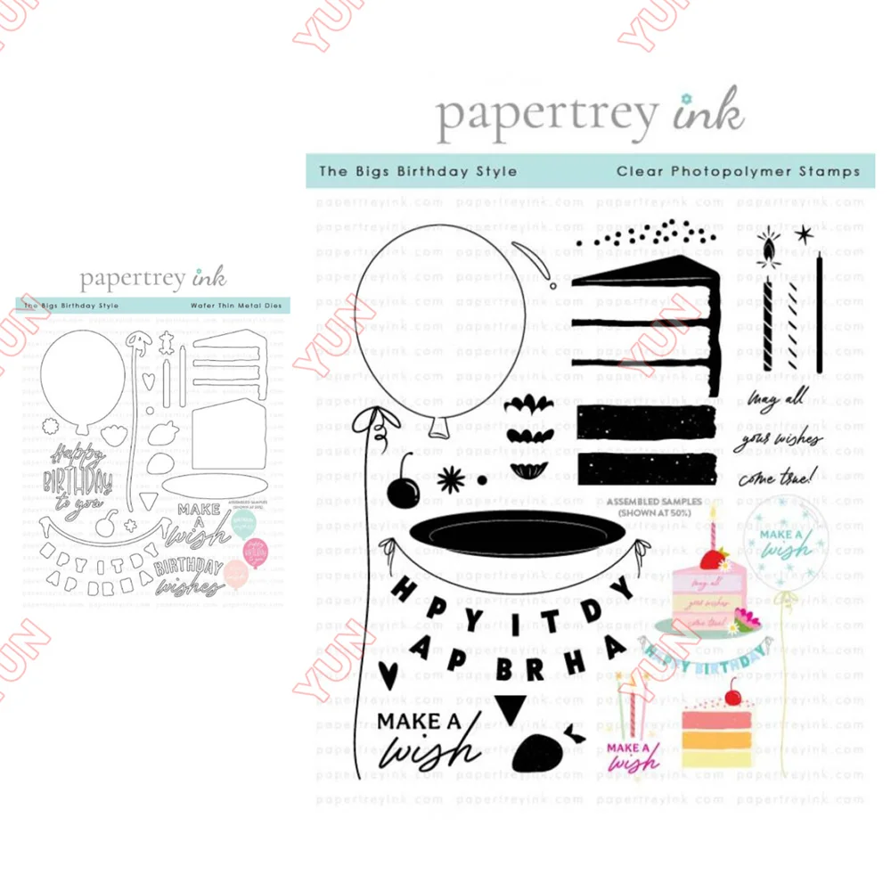 

The Bigs Birthday Style Die Embossing Template DIY Scrapbooking Diary Greeting Card Handmade Holiday 2025 New Dies and Stamps