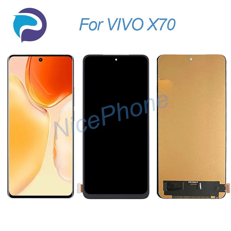 

for VIVO X70 LCD Display Touch Screen Digitizer Assembly Replacement 6.56" V2133A, V2104 For VIVO X70 Screen Display LCD