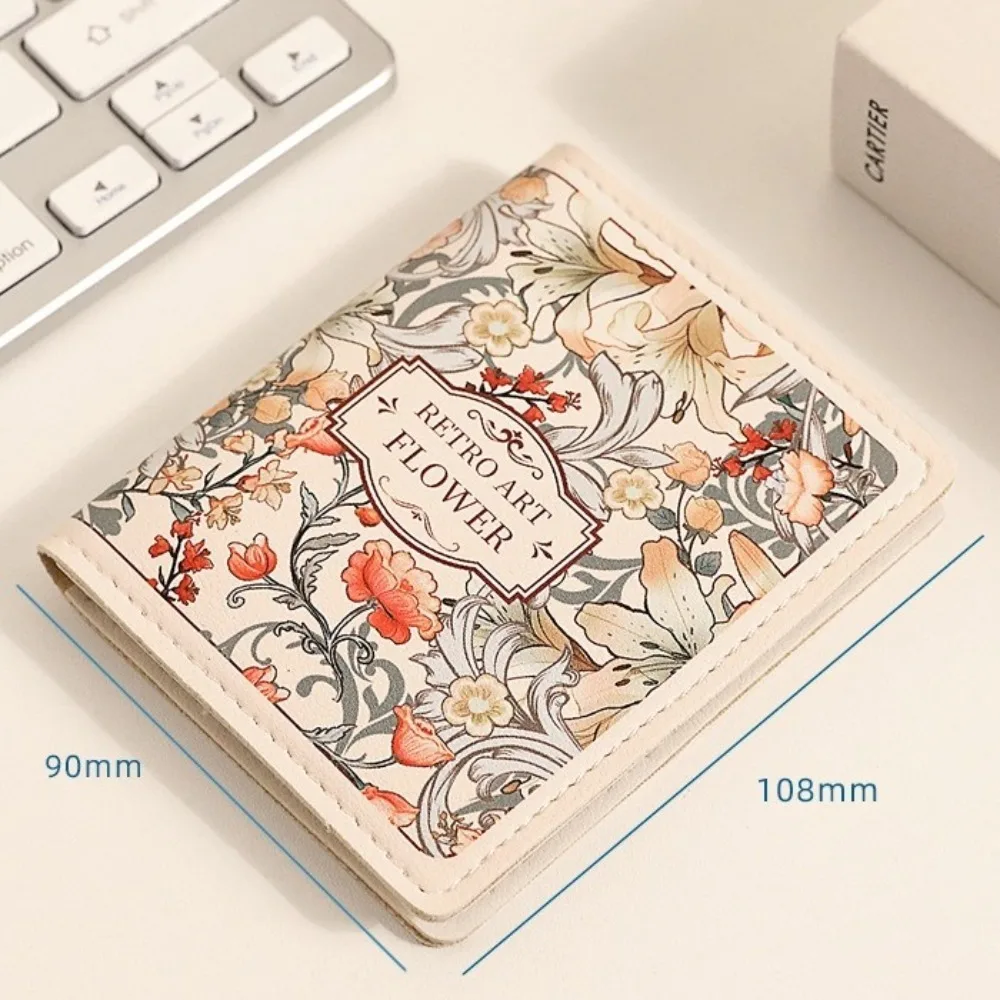 Creative PU Leather Mini Wallets RFID Blocking ID Card Holder Laminated Concealed Pull-out Business Card Case