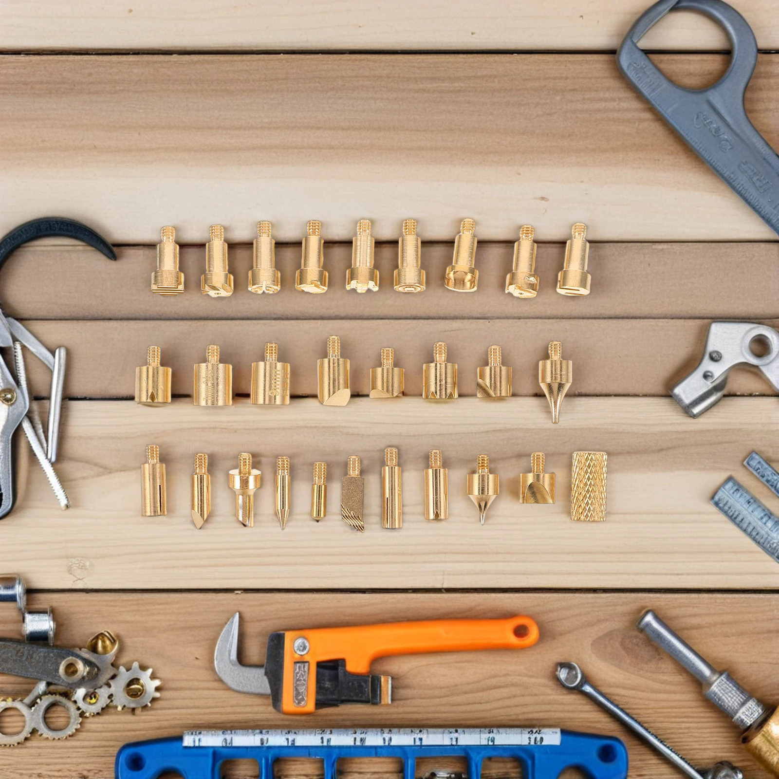 1 セットの彫刻ツール木工彫刻キット木材燃焼はんだごて焼成機交換用加熱チップ