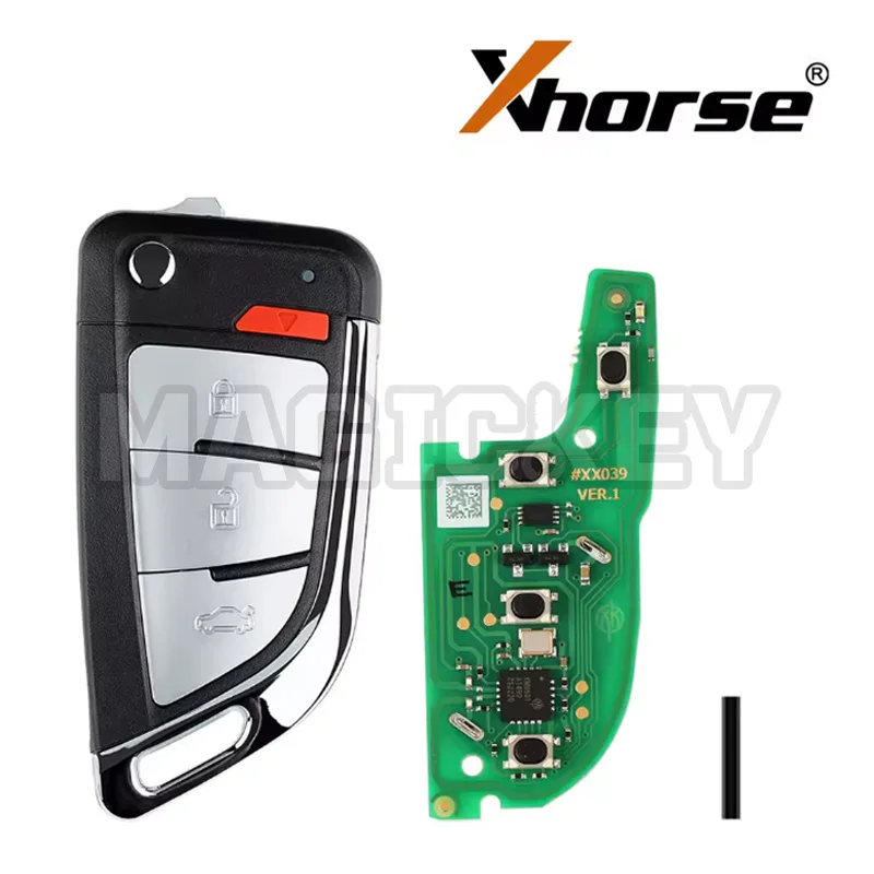 1 peça xhorse xekf20en vvdi super remoto com chip xt27a xt27a66 funciona para vvdi2/vvvdi mini ferramenta chave/ferramenta chave vvdi max