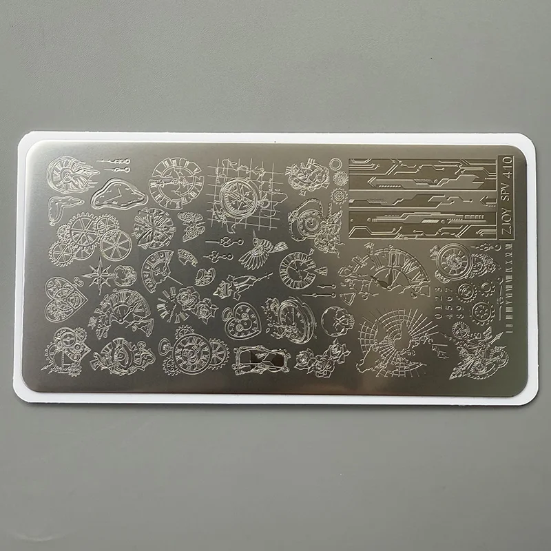 XMQ NAIL ART STAMPING PLATES LINES TEMPLATES CLOCK TEMPLATES