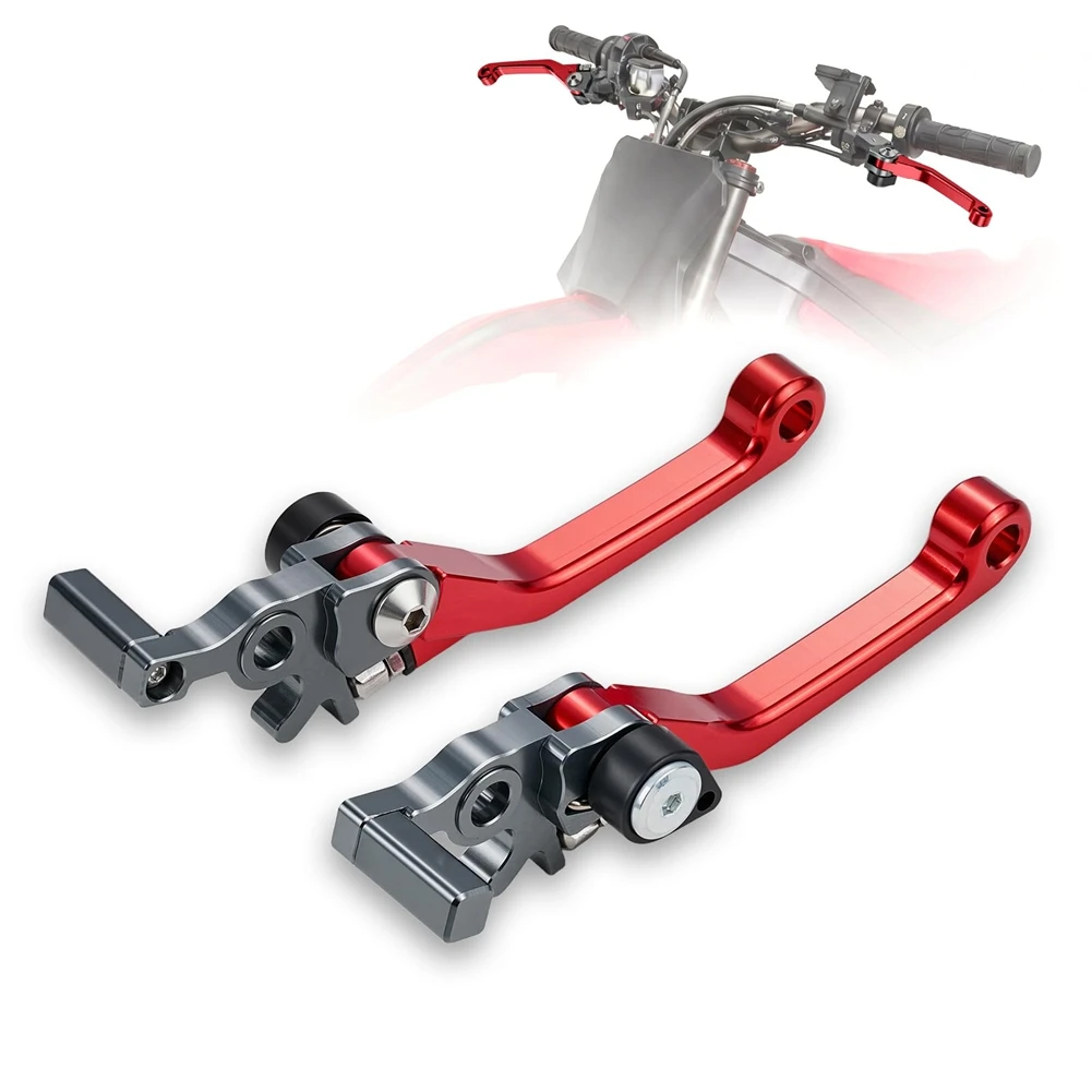 Aluminum Ebike Adjustable Brake Clutch Levers For Yozma IN10 Electric Dirt Bike Accessories Red