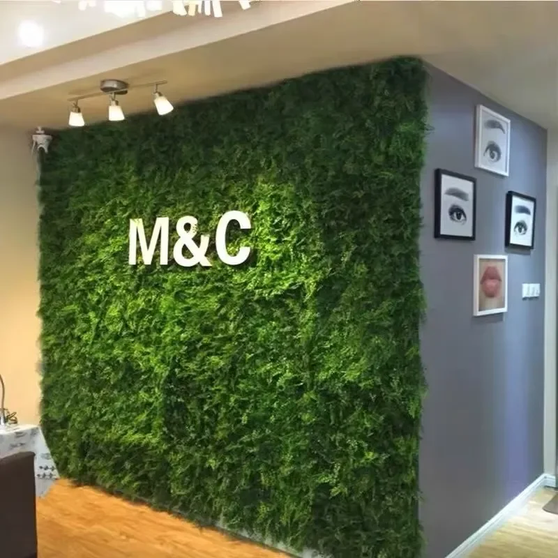 Artificial Plant Wall-UV Resistant Plastic Quick Install Garden Privacy Fence Screen for Landscaper & Office Decoration
