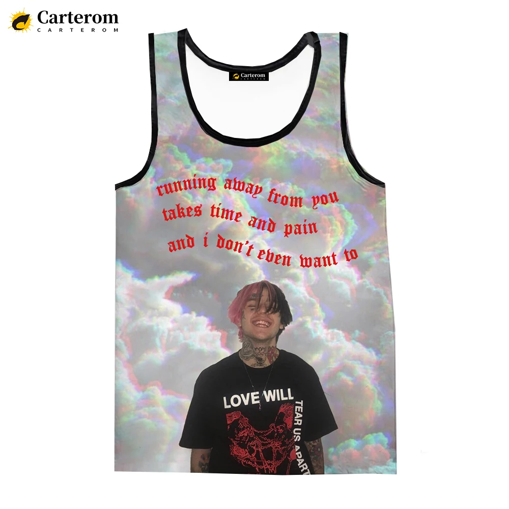 

Rapper Lil Peep 3D Printed Vest Fashion Hip Hop Men Tank Tops Sleeveless T-shirt Harajuku Beach Tops Streetwear Oversized Tshirt