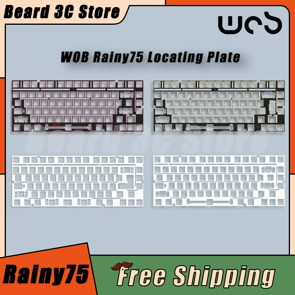 

WOB Rainy75 FR4 Mechanical Keyboard Locating Plate Gaming Multiple layouts Locating Plate Office Pc Gamer Accessories Gifts