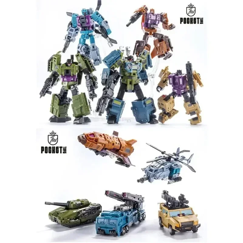 PocketToys Transformatie Bruticus 5 in 1 PT05 PT-05 Combo G1 Battle Titan 27 cm Action Figure Speelgoed Collectible speelgoed Geschenken