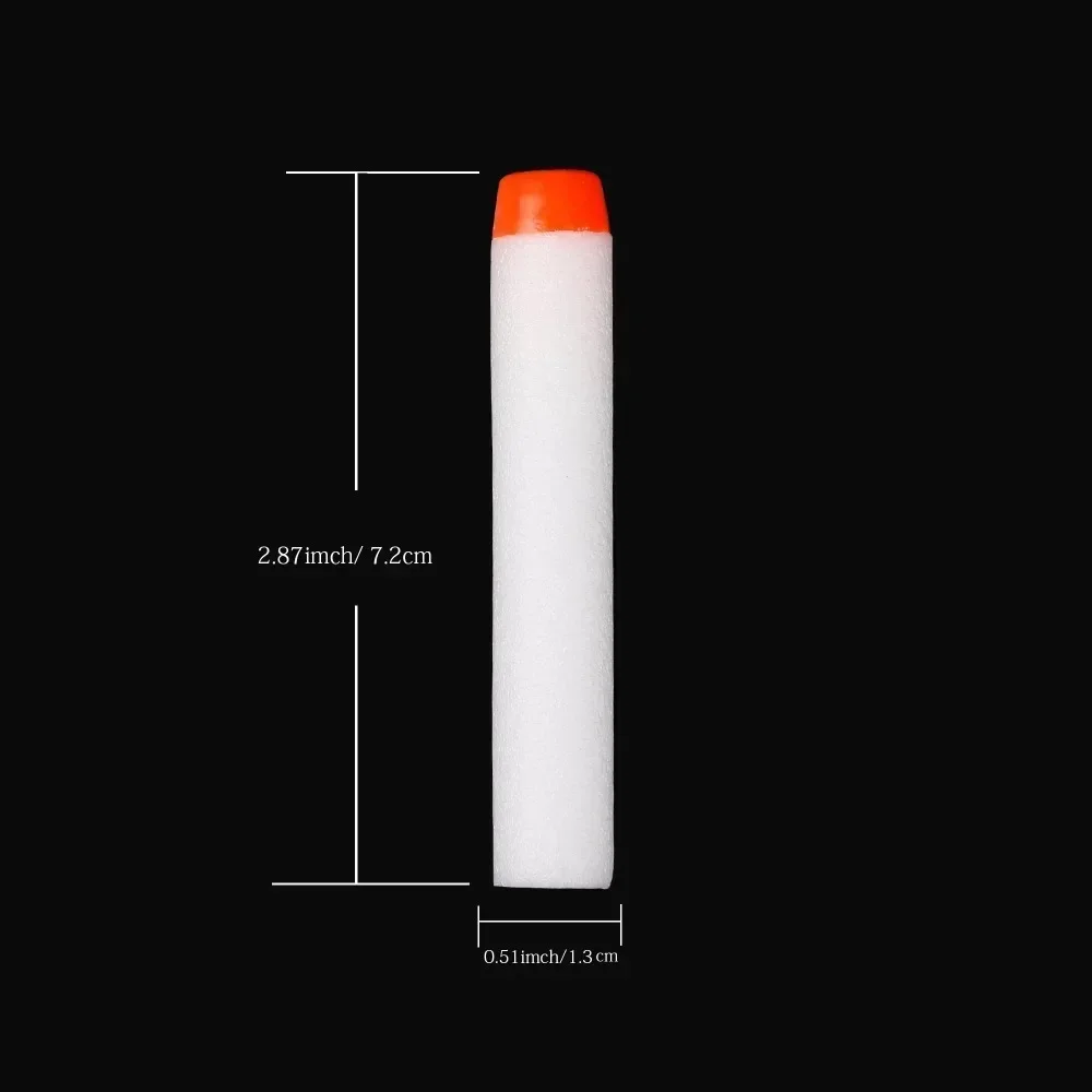 W100Pcs Fluorescence Toy Gun Luminous ullets For Series lasters Refill Clip Darts EVA Soft ullets Glow In The Dark