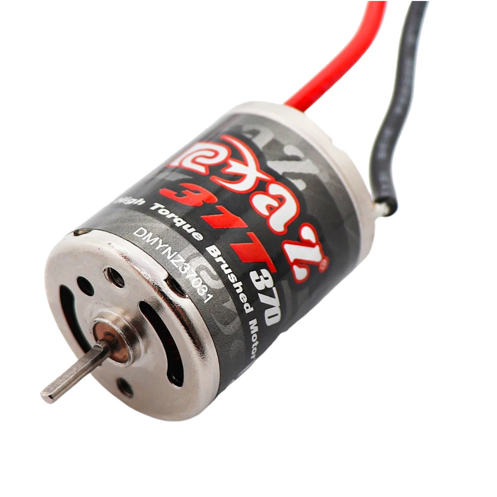 Motore spazzolato 31T 370 Motore DC Motore ad alta velocità Motore elettrico spazzolato a coppia elevata per modello cingolato 1/10 1/12 1/14 1/16 1/24 RC