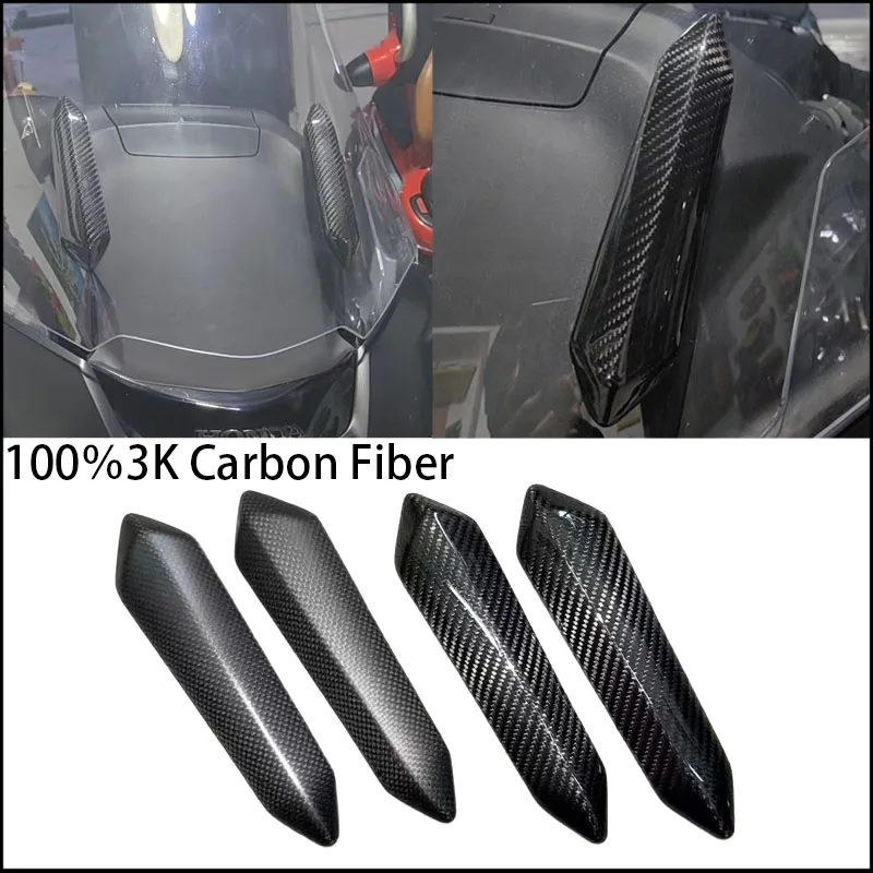 

Крышка стойки лобового стекла из углеродного волокна, хромированная отделка ветрового стекла, аксессуары, подходит для Honda Gold Wing GL1800 Tour DCT GoldWing GL1800