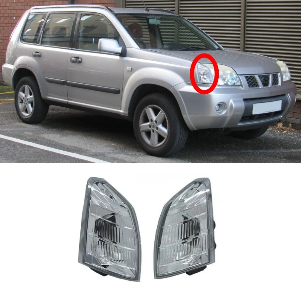 

1 или 2 шт. Корпус переднего углового фонаря для Nissan X-Trail T30 2000-2007, боковой фонарь для переднего указателя поворота, габаритный фонарь