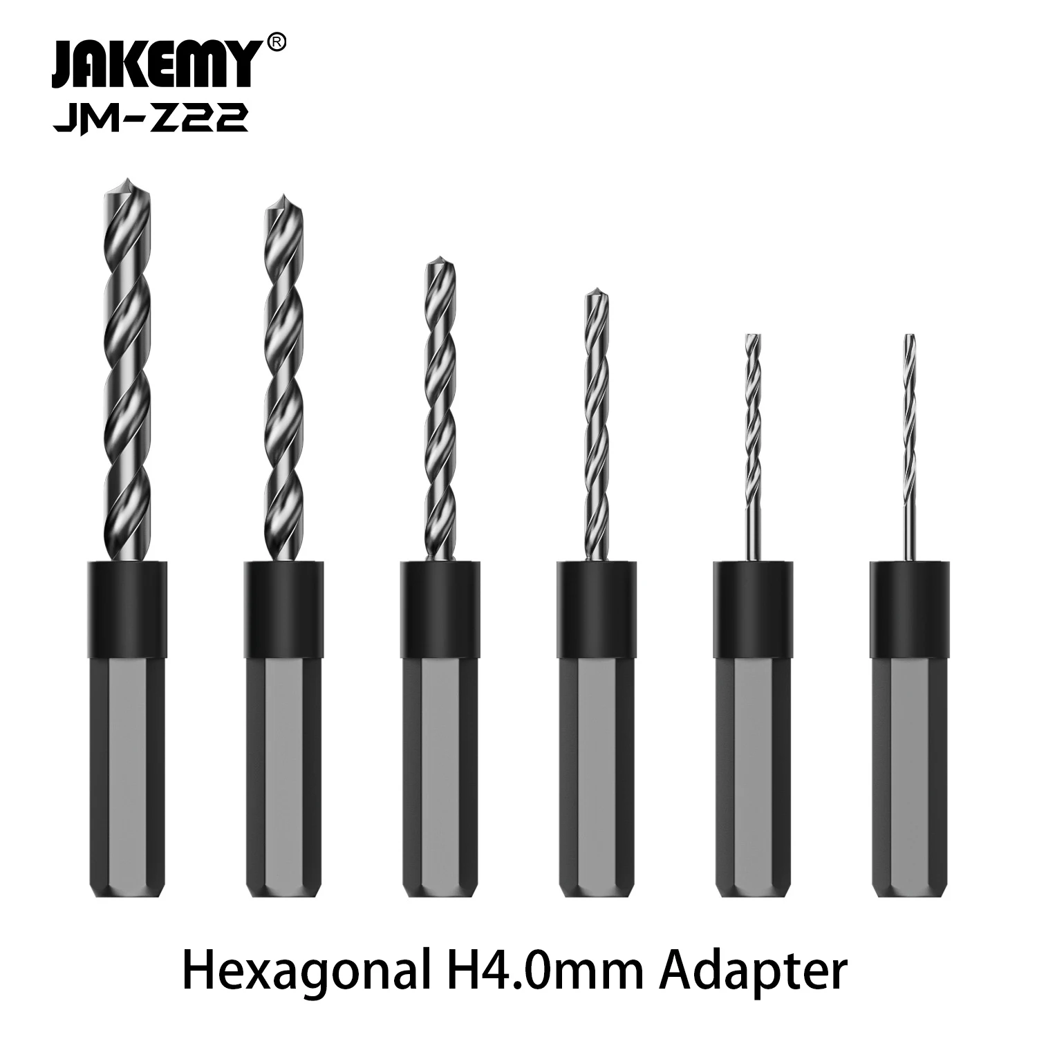 

6pcs 0.8-3mm Micro Hexagonal Hole-Punching Drill Bits Fitting Jakemy Electric Screwdriver Accessories High-Speed Steel Parts