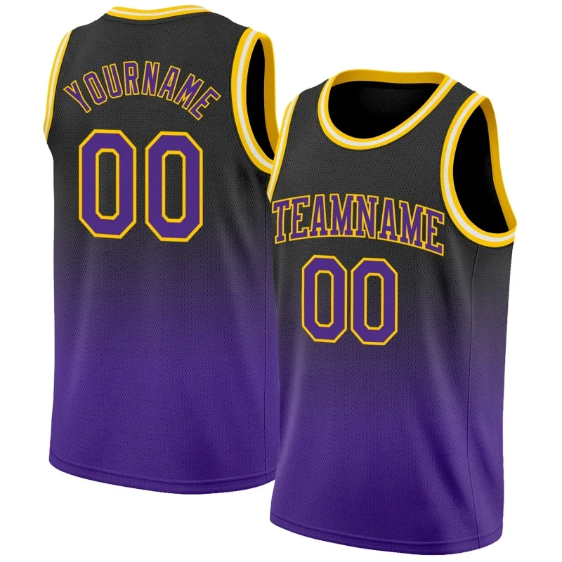 Colorful Gradient Basketball Pattern Tank Tops Men Customized Name Numbers 3D Printed Tees Summer Loose Sports O-Neck Vest Tops