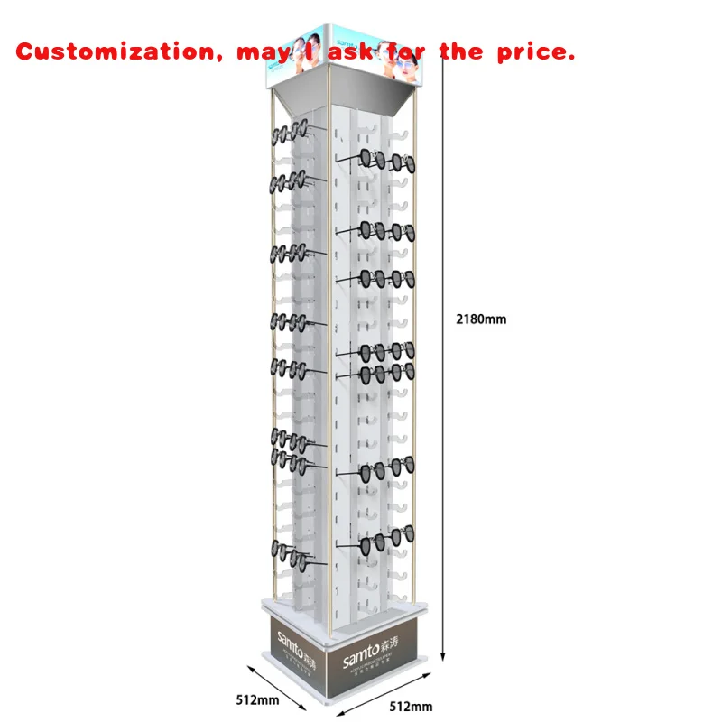 

Custom.TINGYA OEM ODM Оптический дисплей Напольные шкафы Магазин очков Мебельная витрина Стеллажи Полка Подставка для солнцезащитных очков