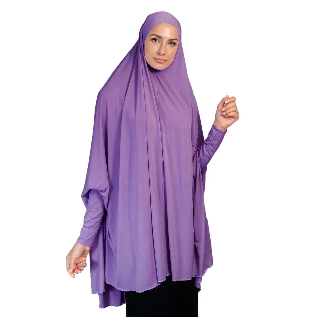 Women Muslim Khimar Abaya Long Hijab Burqa Head Scarf Islamic Prayer Garment Overhead Turban Hijab Shawls Wraps Ramadan