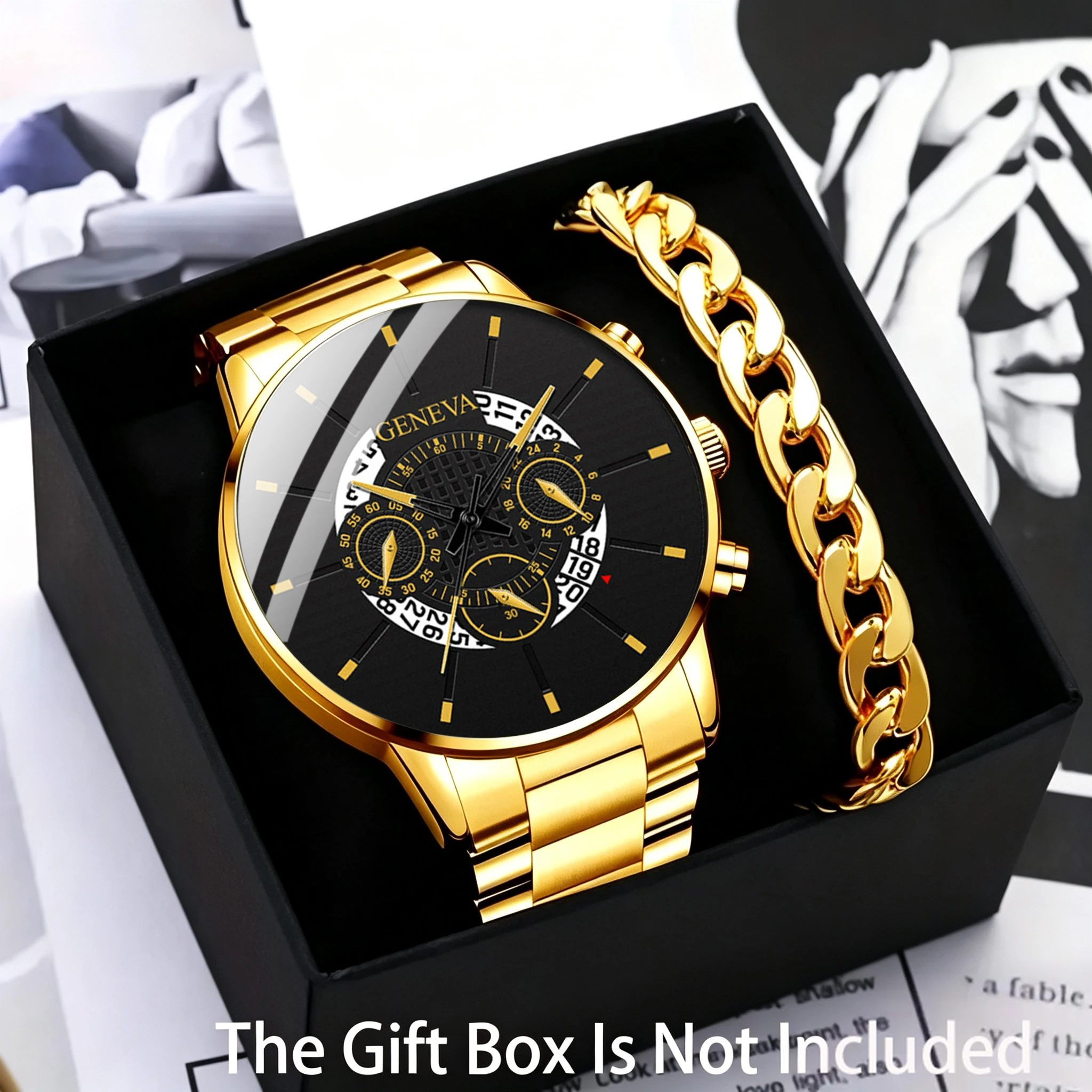Jewelry Watches Vintage - 2pc men's fashionable quartz watch and