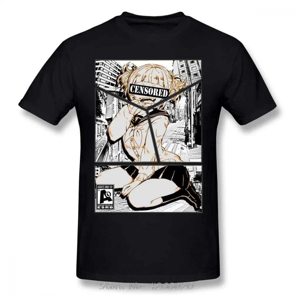 Мужская футболка Sugoi с сенсорным рисунком Toga Himiko, модная Винтажная Футболка Boko No футболка «Герой» с круглым вырезом, горячая Распродажа, Аниме футболки в стиле Харадзюку