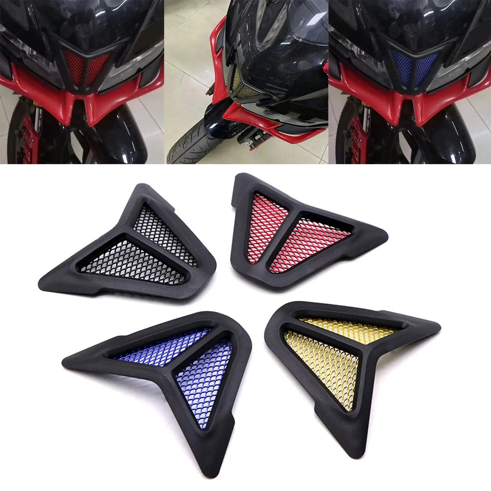 Motorbike Front Fairing Air Intake Cover Replacement for Yamaha YZF R15 V3 2017-2020, Easy Install
