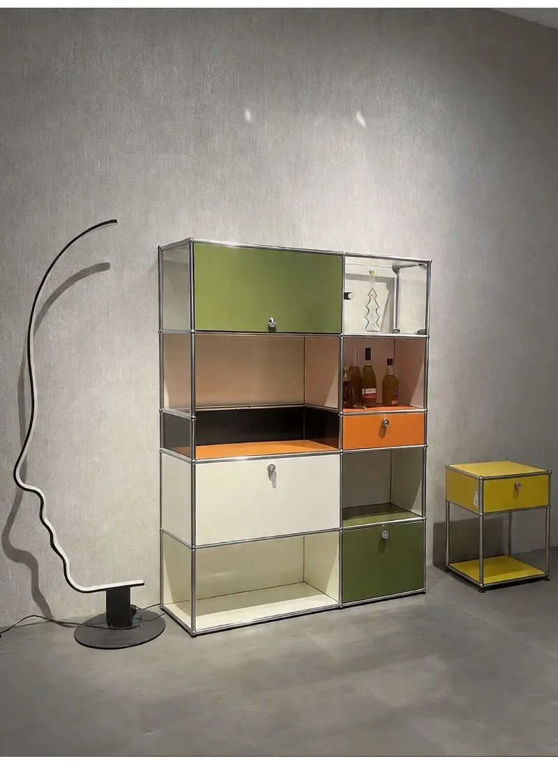 Foyer partition cabinet Premium storage storage glass entrance cabinet