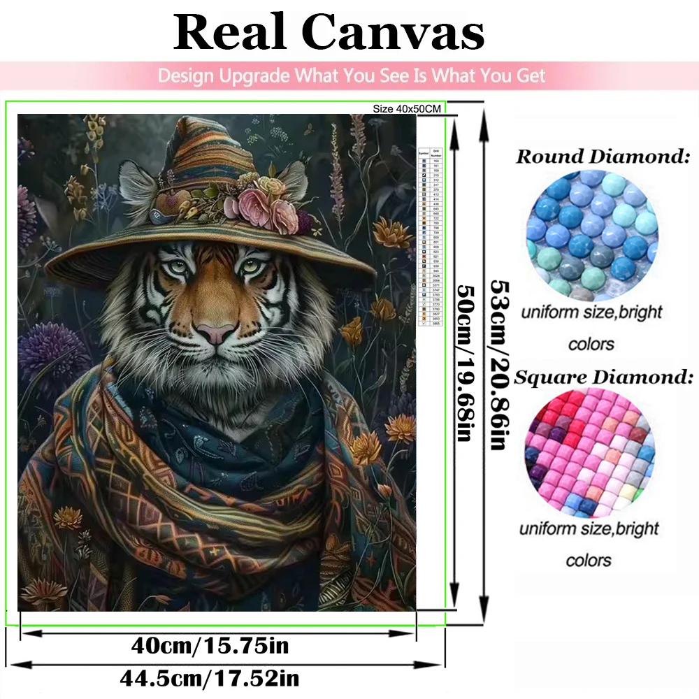 New Diamond Mosaic Dark Academia Art Witch Wizard Panda Fox Eagle Rhinestone Pictures Full Drill Embroidery Complete Kit Decor