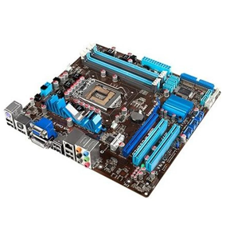 For Intel H55 P7H55D-M PRO motherboard Used original LGA1156 LGA 1156 DDR3 16GB USB2.0 SATA2 Desktop Mainboard