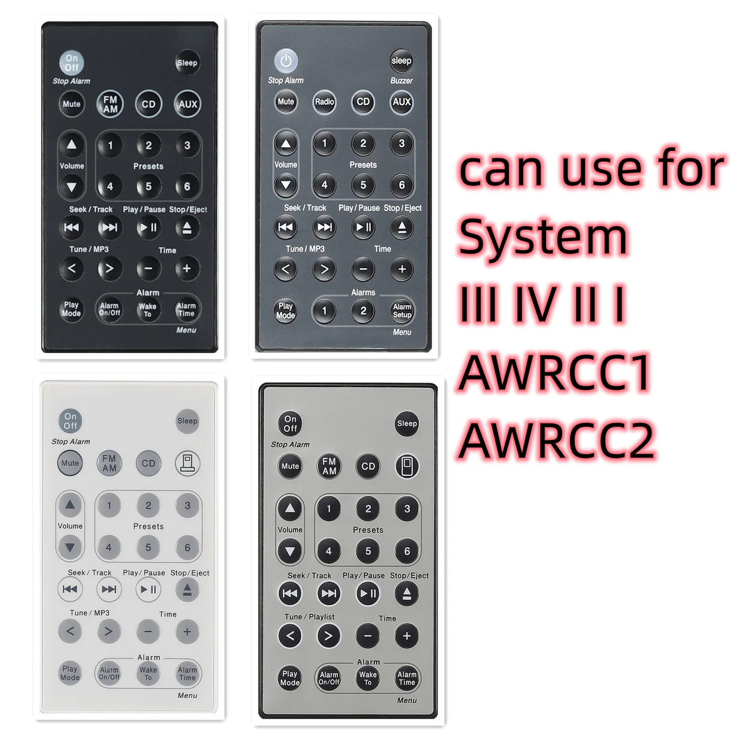 Uniwersalny pilot zastępczy do systemu Bose Sound Touch Wave Radio muzyczne System generacji iii IV II I) AWRCC1 AWRCC2