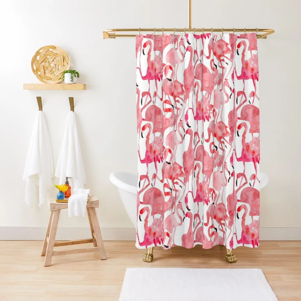 

Flamingo Flamboyance Shower Curtain Toilet Accessories Bathroom Shower Set For Bathroom Shower Curtain