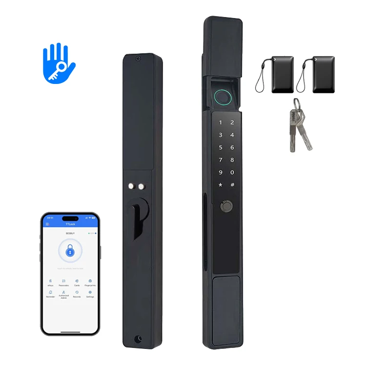 

Villa Gate SmartDoor Waterproof Outdoor Aluminum Door Keyless Electronic Fingerprint Smart