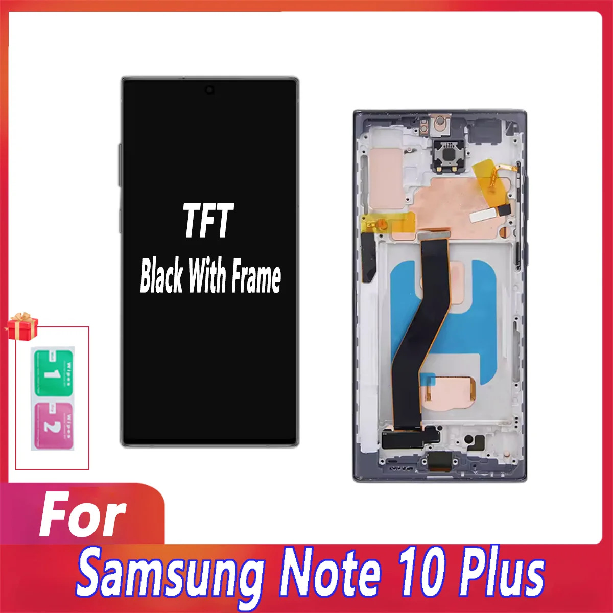 tft-quality-for-samsung-note-10-plus-lcd-display-touch-screen-digitizer-replacement-parts-for-note10plus-n975f-n975w-n975-frame