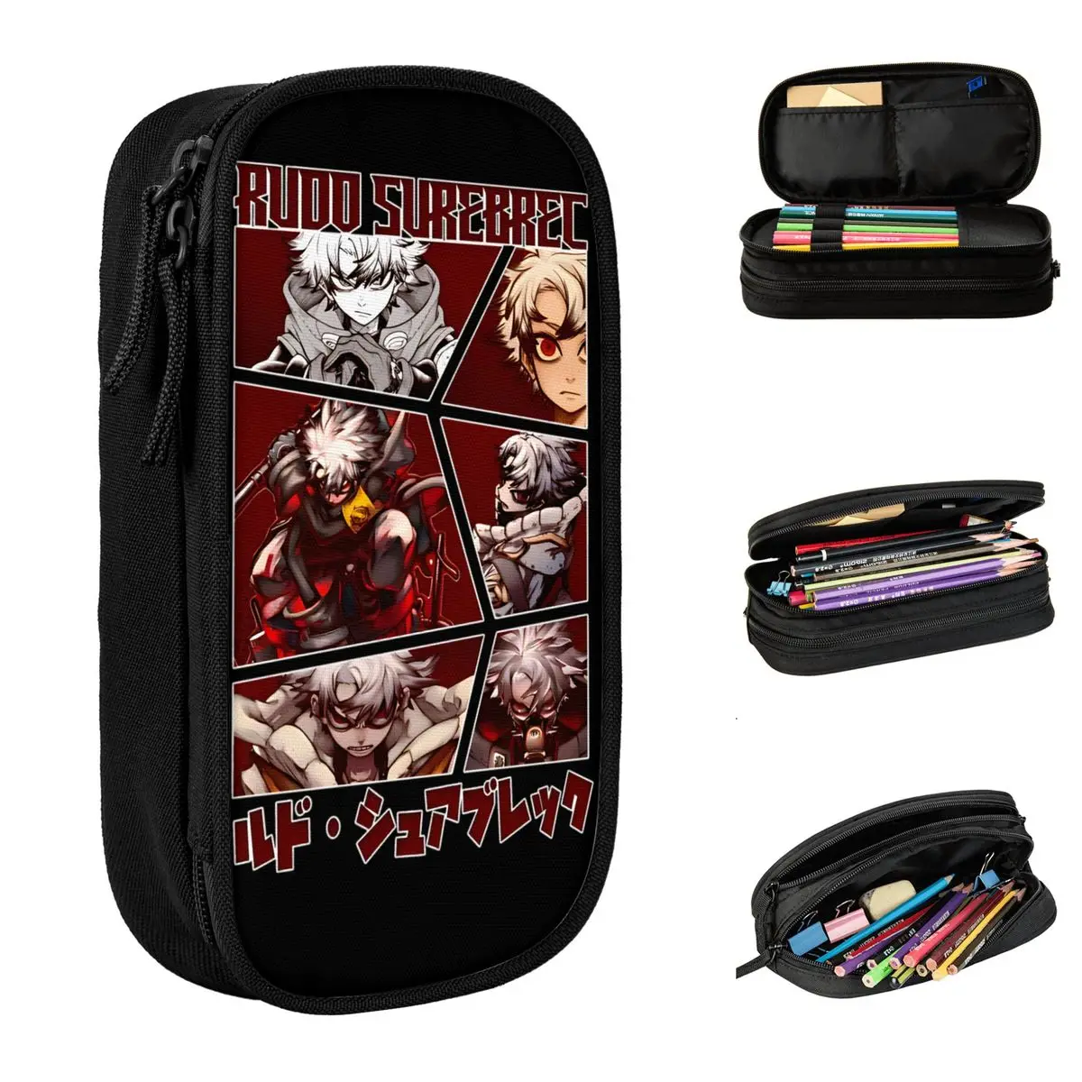 Classic Gachiakuta Pencil Cases Rudo Surebrec Pencilcases Pen Box for Student Big Capacity Bag Students School Gift Accessories