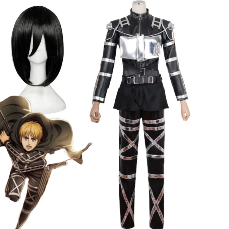 

Eren Jaeger Levi Cosplay Costume Mikasa Ackerman Harness Armor Uniform 2025 Hot SAle