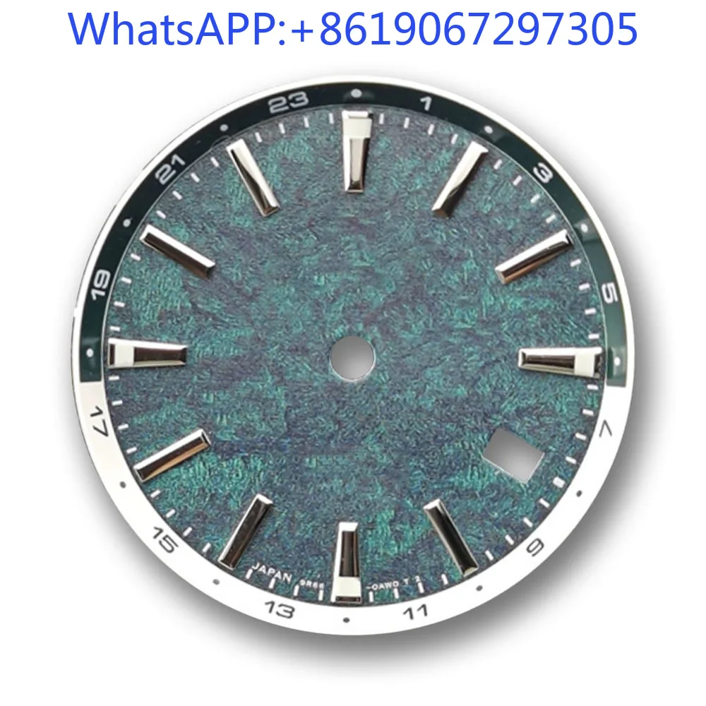 

Циферблат часов Sky Mountain Rock Forest Sunburst подходит для NH34 GMT с автоматическим механизмом Blue Lume BWG9, модные детали, корпус nh35