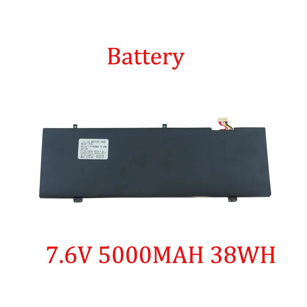 Laptop T6 Battery For Dere R16 Pro P16 7.6V 5000MAH 38WH New Compatible For Dere R13