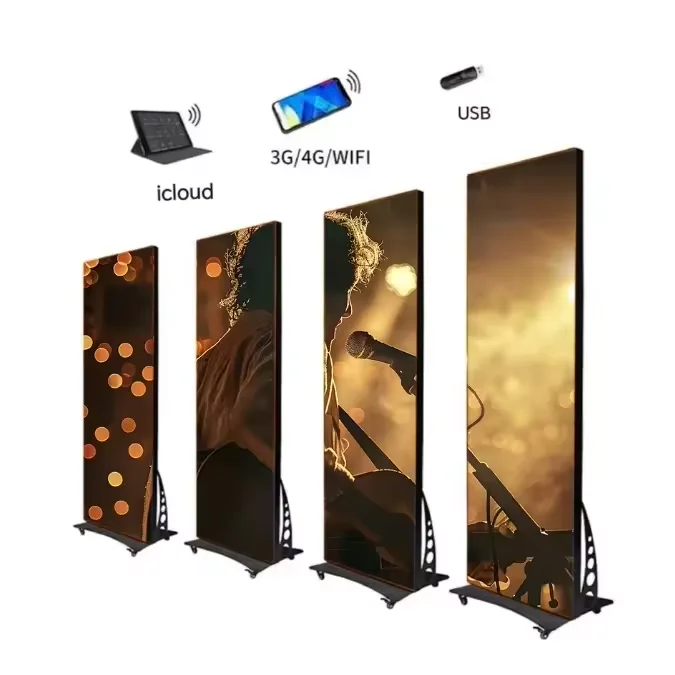Display Outdoor Advertising Video Wall Digital Transparent Panel Rental Signage Flexible Full Color 7 Led Poster Screen 4K IP54 - view 5