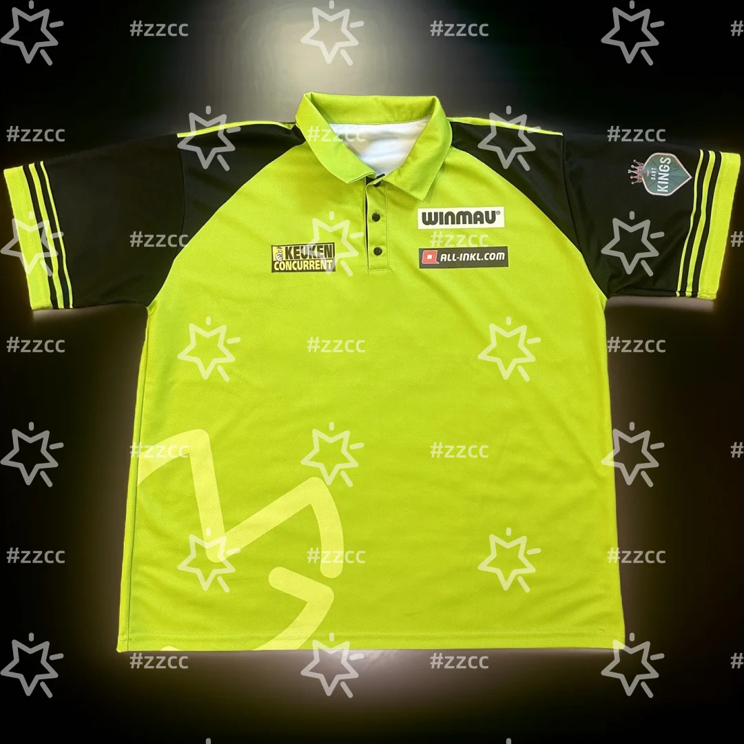 Official Michael van Gerwen match shirt Darts jersey Sports Dry Quickly Men's T-Shirt Children's Clothing Tee Top Woman Clothing
