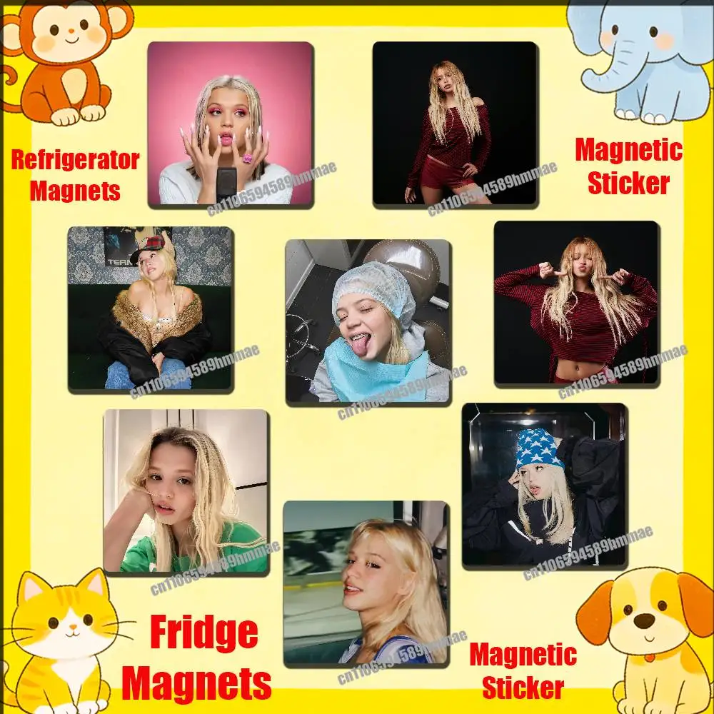 

For J-Julia Gavrilinaa Fridge Freezer Refrigerator Magnets Kitchen Metal Cabinet Magnetic Sticker Card