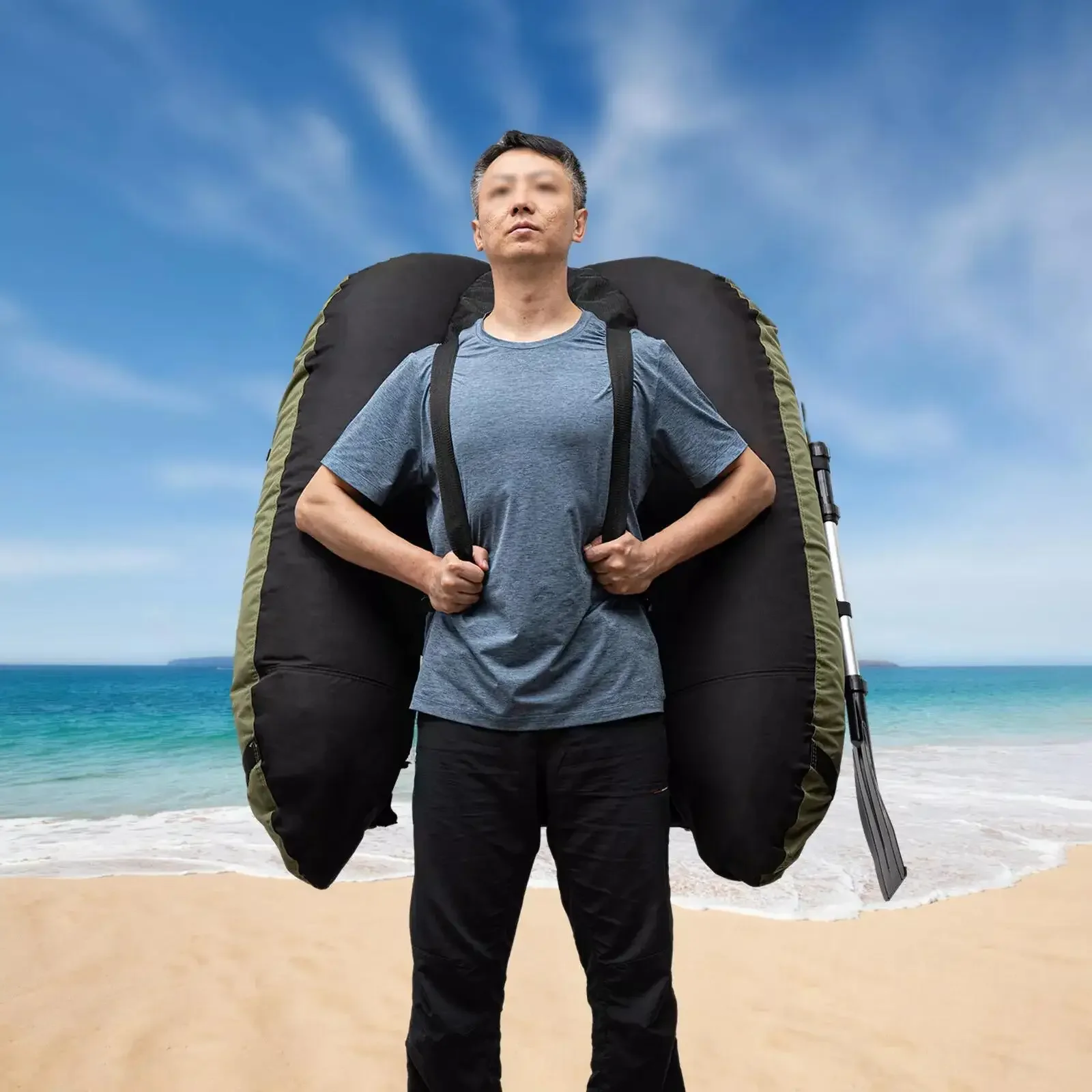 مسند ظهر كاياك قابل للتعديل (90 ° -180 ° ) |   سعة 286 رطل |   شديدة التحمل لصيد قوارب الكاياك على البحيرات والأنهار |   محمول وقوي