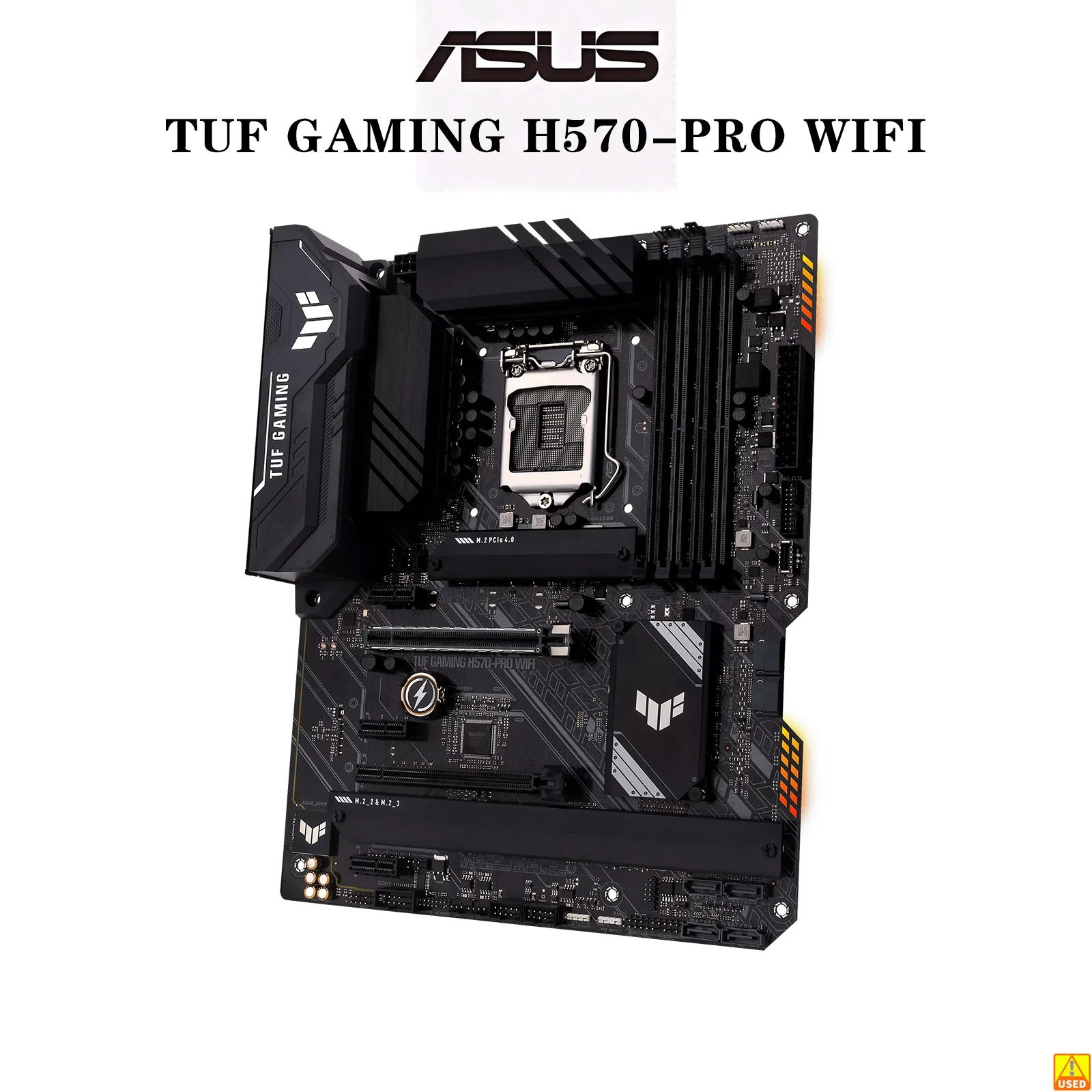 Placa-mãe ASUS TUF GAMING H570-PRO WIFI para CPU Intel Socket LGA1200, memória DDR4, chipset H570.