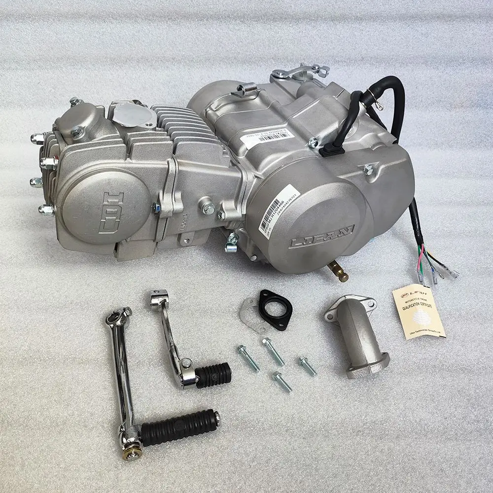 140cc/150cc Singolo Cilindro CDI Frizione Automatica a 4 Tempi Kick Start Elettrico 5 Marce Motore Orizzontale Raffreddato ad Acqua Nuovo