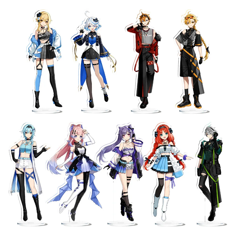 

Genshin Impact Game Peripheral Acrylic Stand Model Plate Furina Keqing Sangonomiya Kokomi Keychain Gift Ornament Jewelry