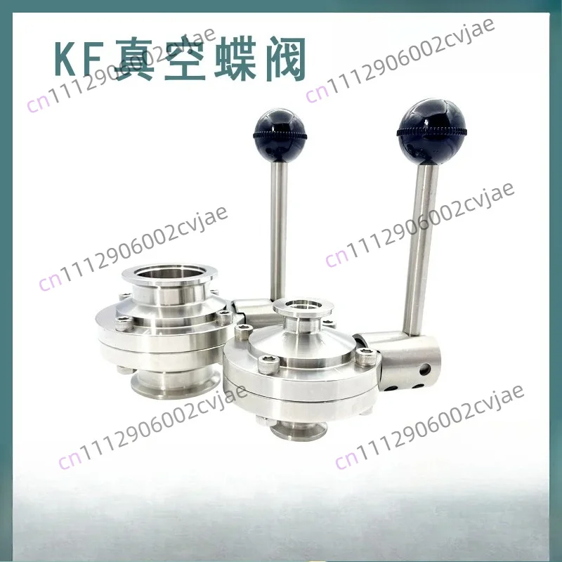 KF 16 25 40 50 Butterfly Valve SUS 304 Stainless Steel Sanitarry Vacuum Plumbing Flow Control Brew