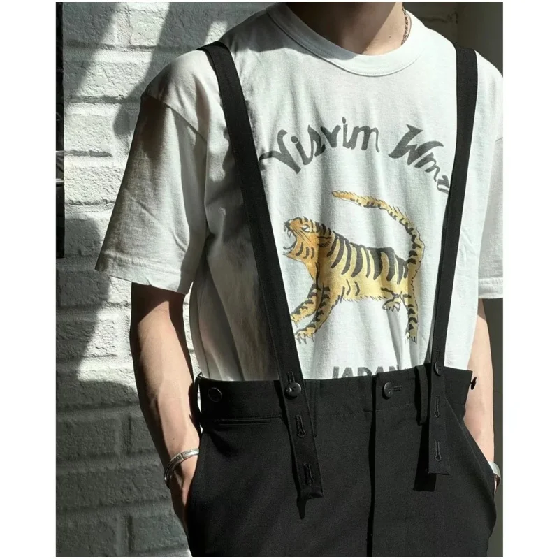 VISVIM 24SS TORA Nakamura Japanese casual long-staple cotton tiger letter print short-sleeved T-shirt