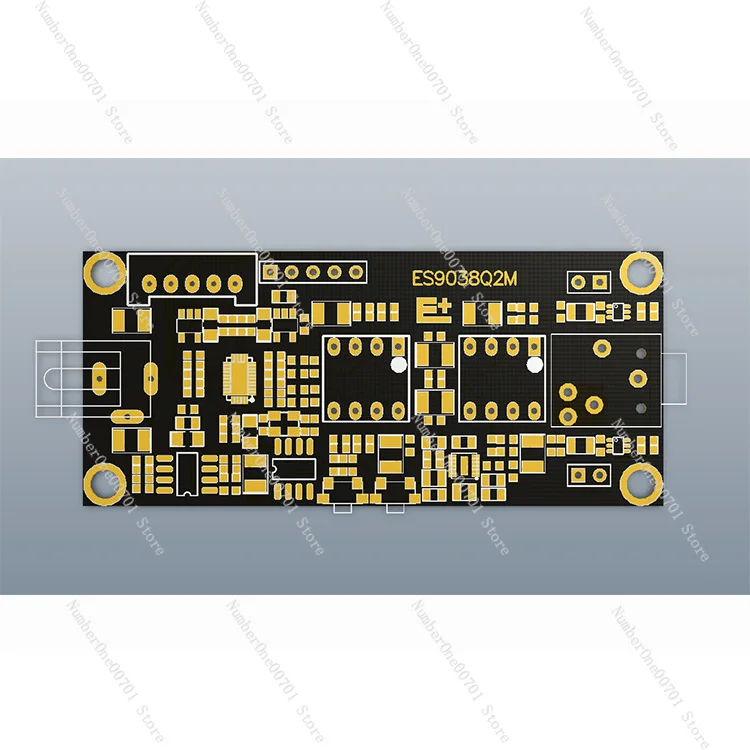 ES9038Q2M لوحة فك التشفير I2S مدخل ES9038 وحدة USB غير متزامنة متوافقة مع الواجهة الإيطالية