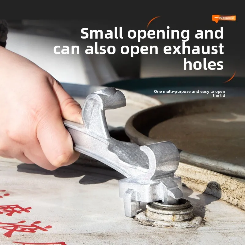Universal Bucket Lid Wrench Plastic Iron Barrel Cover Opener Labor-saving Bucket Lid Opening Tool