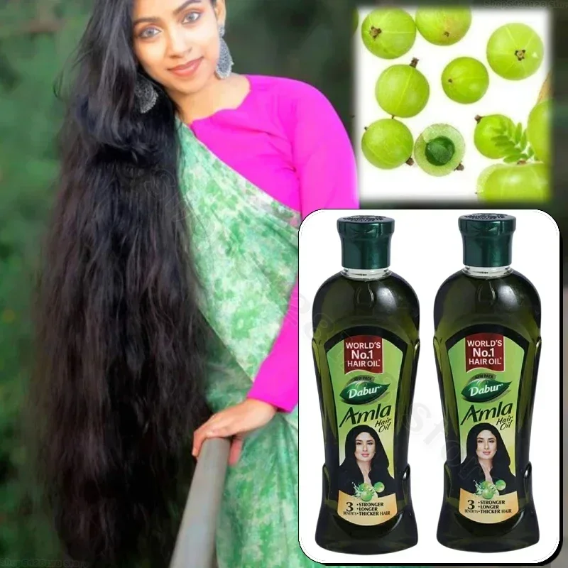 India Dabur Amla Hair Oil Indian Gooseberry Nourishes Black Hair Smooth Hair Oil Improves Dry 110ml