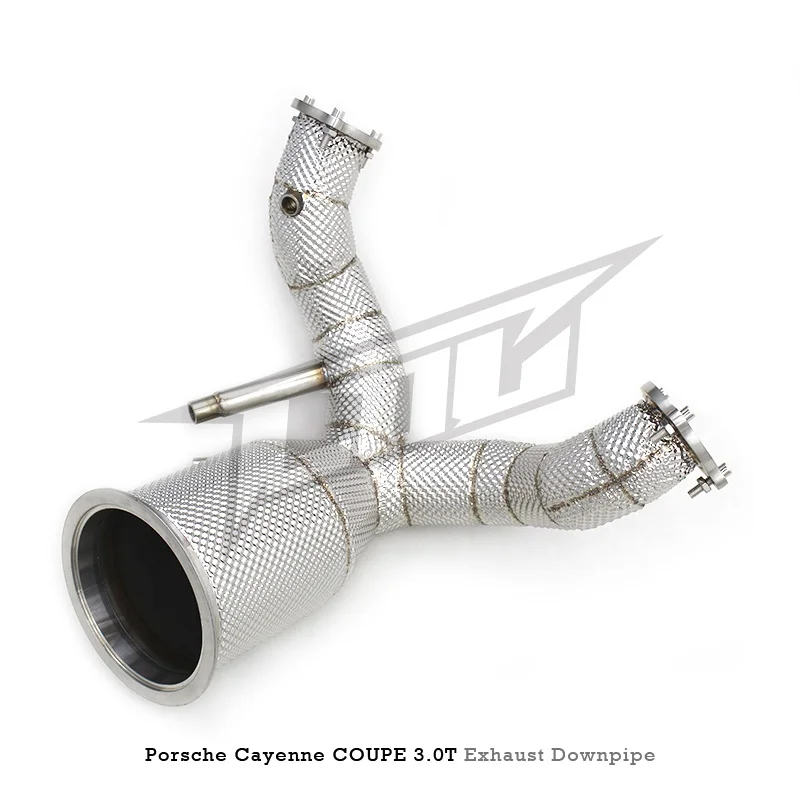 Head Section High flow Pipes Exhaust Pipes branch downpipe Exhaust Pipe with catalyst for Porsche Cayenne COUPE 3.0T