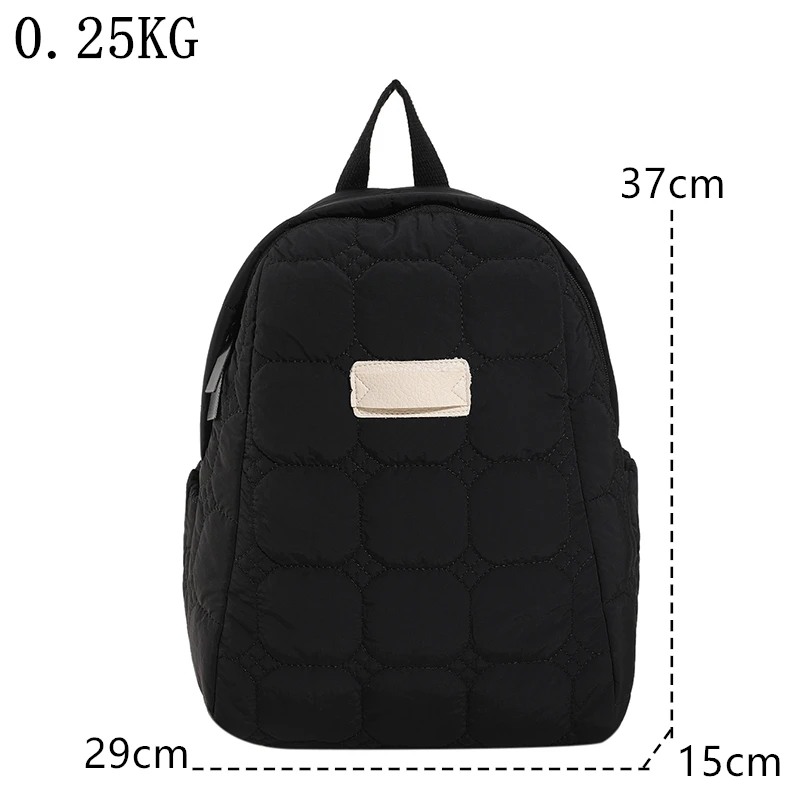 Ultralight Winter Warm Space Down Backpack Women School Backpack Bags for Girls Fashion Trend Lightweight Cotton Travel Bags