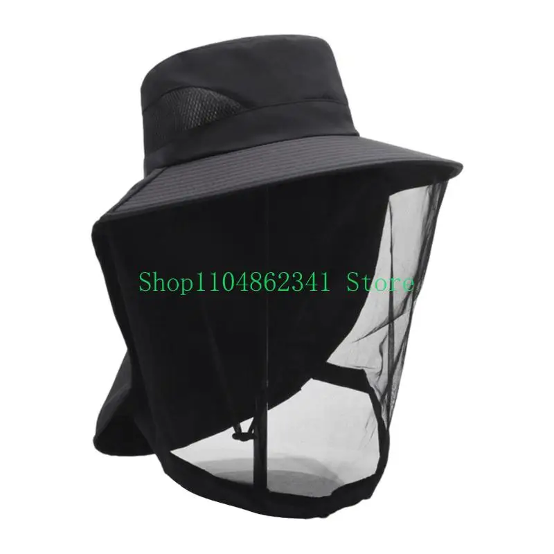 652F MultiPurpose Outdoor Sun Cap With Insect Proof Head Net Fisherman Hat For Camping And Fishing Beekeeping