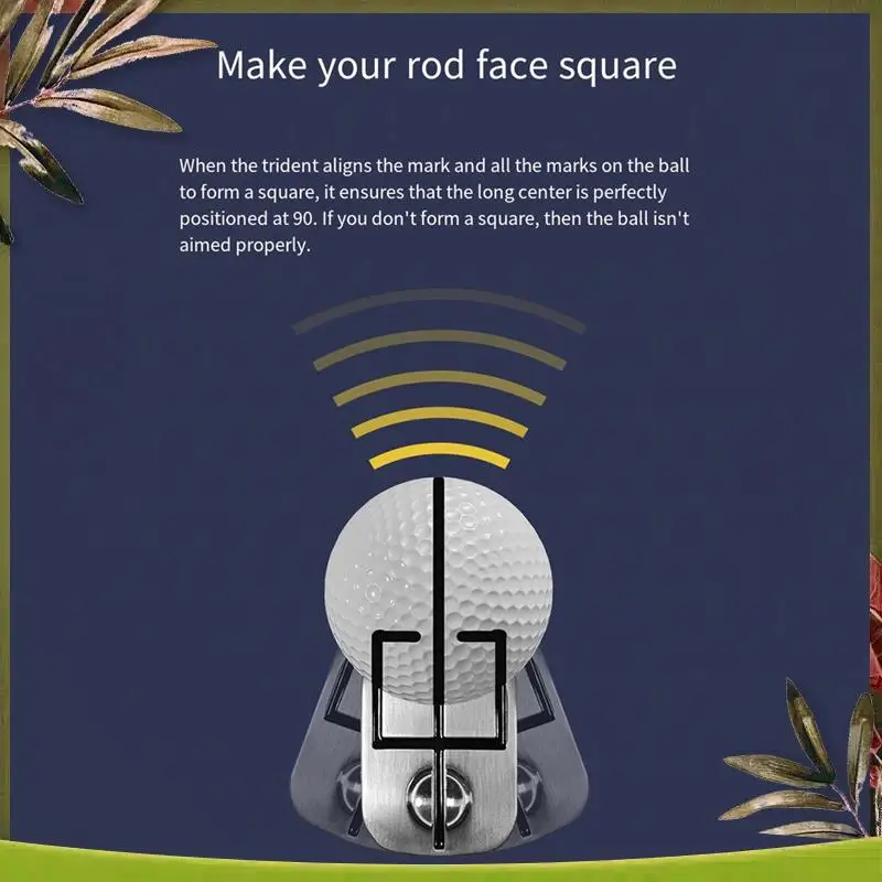 Golf Ball Mark Magnetic Swing Train Putting Practice Golf Hat Clip Mark Set Trident Scriber Golf Training Aids Replacement